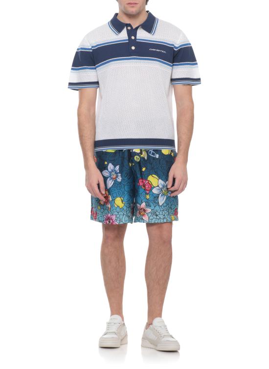 26SS 카사블랑카 숏팬츠 MSS26TR39904 COLLAGE D ICONES Blue - CASABLANCA