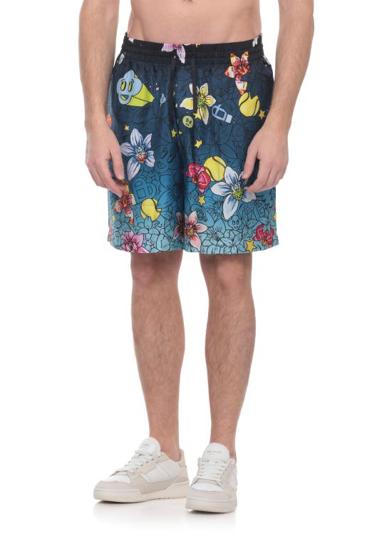 26SS 카사블랑카 숏팬츠 MSS26TR39904 COLLAGE D ICONES Blue - CASABLANCA