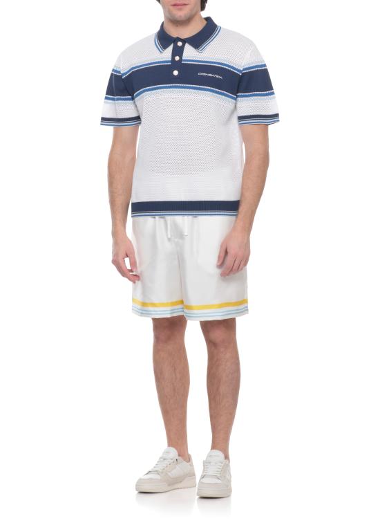 26SS 카사블랑카 폴로 티셔츠 MSS26KW130401 MESH White - CASABLANCA