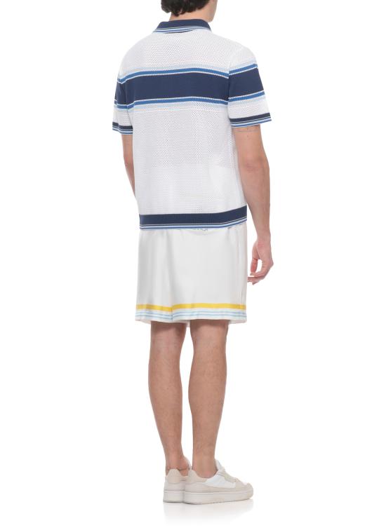 26SS 카사블랑카 폴로 티셔츠 MSS26KW130401 MESH White - CASABLANCA