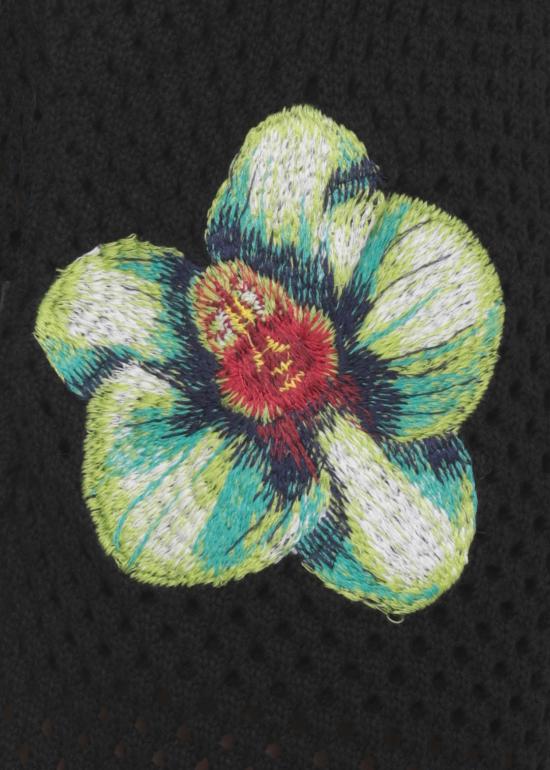 26SS 카사블랑카 숏팬츠 MSS26KW131701 GLITCH ORCHID EMBROIDERED Black - CASABLANCA