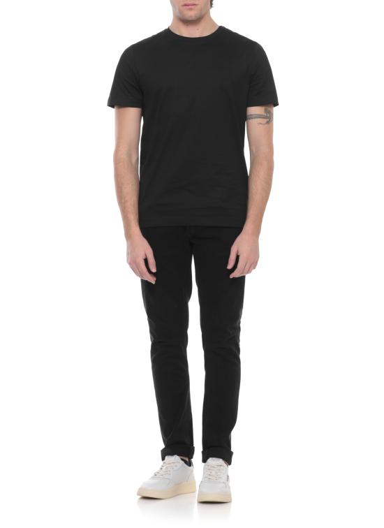 26SS 돈답 반팔 티셔츠 US198 JF0271U ZL4999 Black - DONDUP