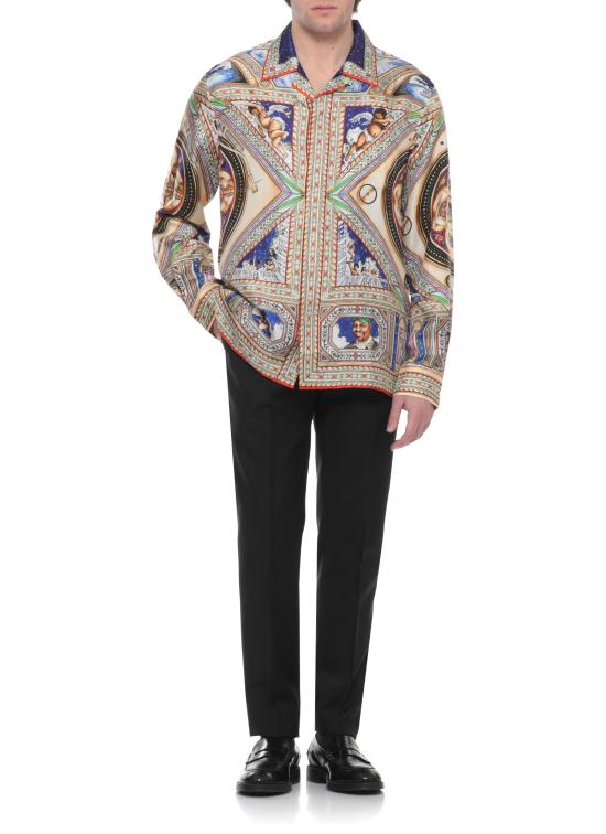 26SS 카사블랑카 긴팔 셔츠 MSS26SH00601 PLAFOND ORNE DE MUSIQUE MultiColour - CASABLANCA