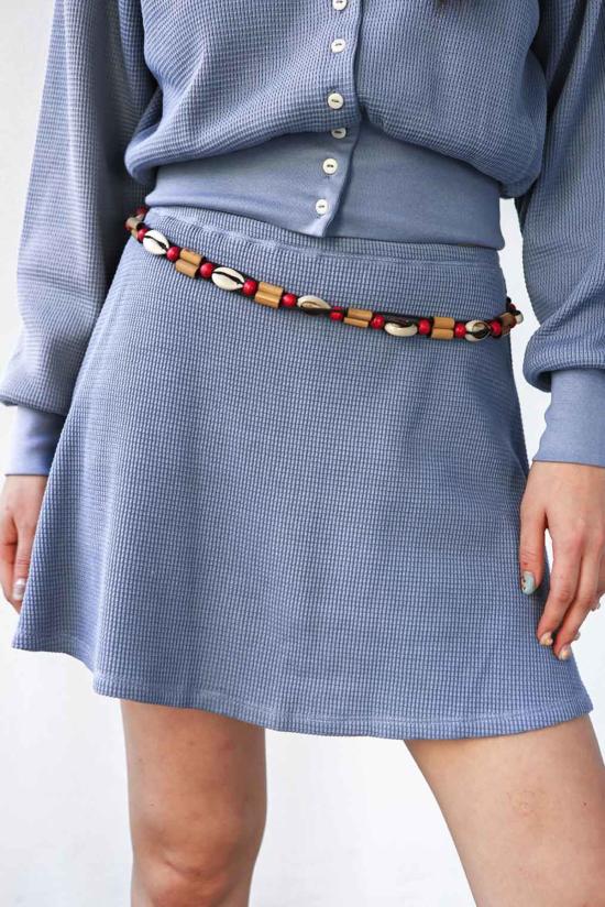  Noble 숏팬츠 노블 와플 스코트 페블 블루