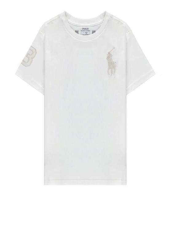 26SS [키즈] 랄프 로렌 티셔츠 832907 504DECKWASH WHITE White