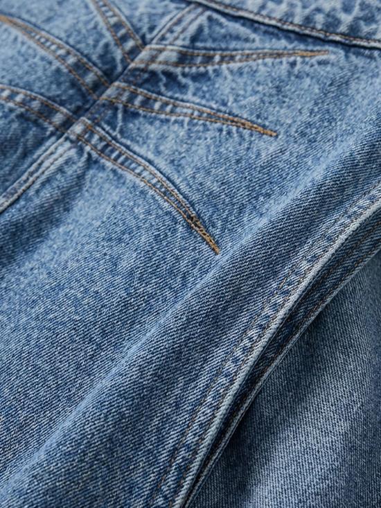  알라이아 데님 팬츠 Alaia 블루 데님 진 Bleu Neige - ALAIA