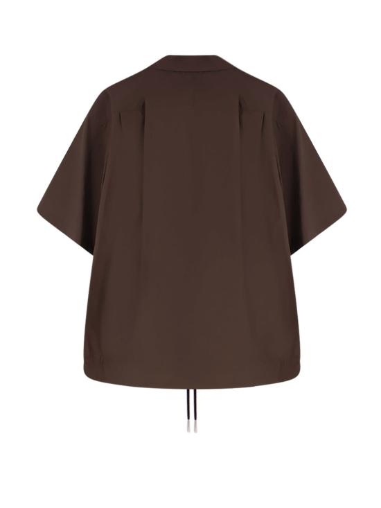  사카이 반팔 셔츠 코튼  베이지 - SACAI