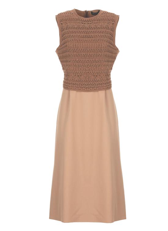 26SS 파비아나 필리피 미디 원피스 ABD266F179 L7741268 Brown