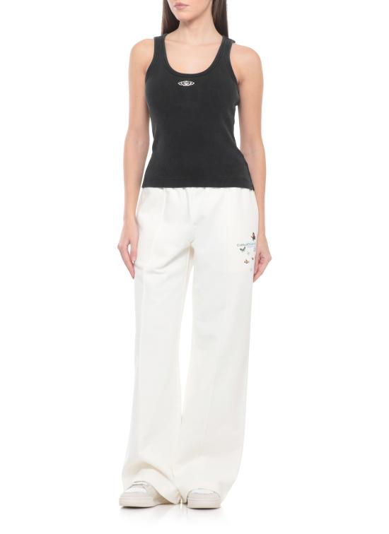 26SS 카사블랑카 스트레이트 팬츠 WSP26JTR10101 OFF WHITE LOOPBACK White - CASABLANCA