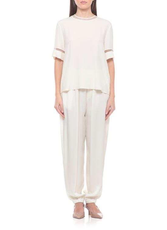 26SS 파비아나 필리피 반팔 티셔츠 TPD266F289 L7750145 Ivory - FABIANA FILIPPI