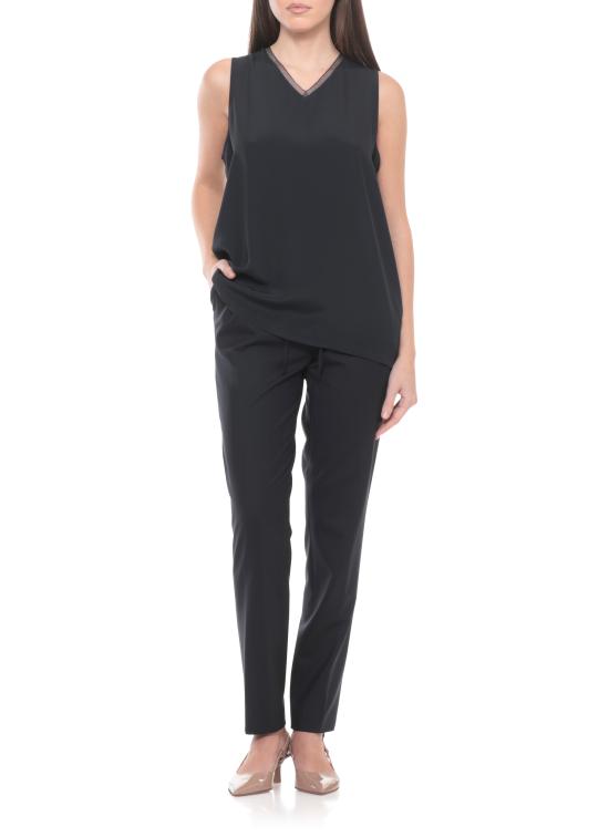 26SS 파비아나 필리피 민소매 티셔츠 TPD266F295 L7755146 Blue - FABIANA FILIPPI