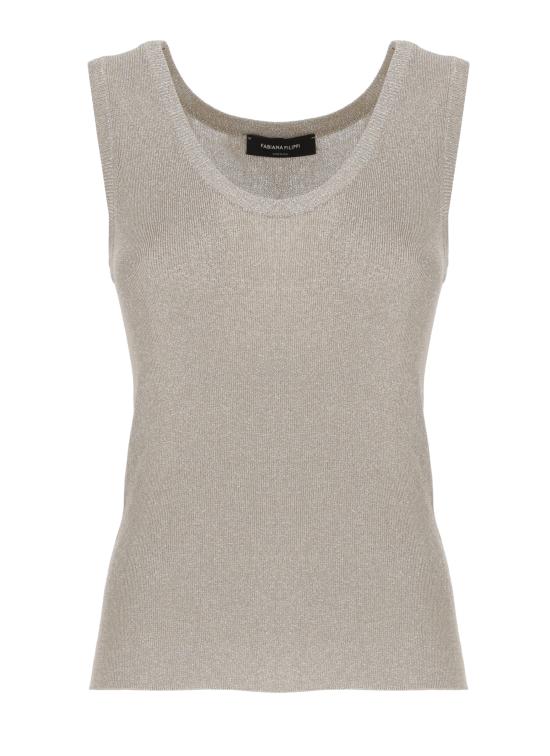 26SS 파비아나 필리피 민소매 티셔츠 MAD266F066 D9620145 Beige