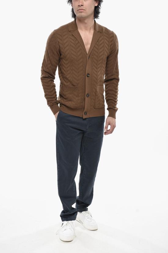  파올로페코라 가디건 24IC1M0A033F0011181 Brown - PAOLO PECORA
