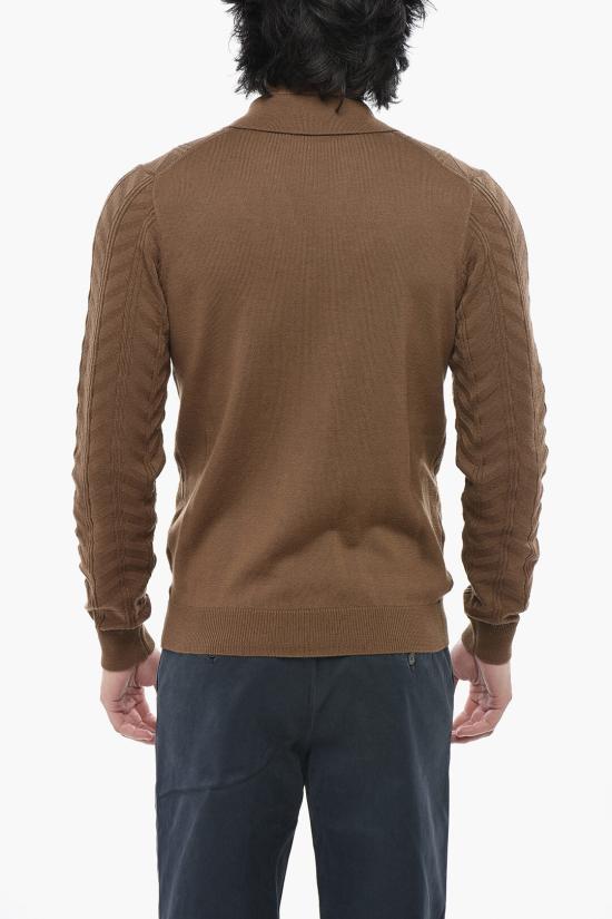  파올로페코라 가디건 24IC1M0A033F0011181 Brown - PAOLO PECORA