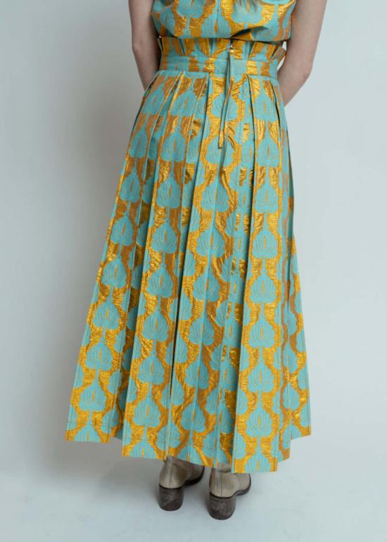  오디 미디 스커트 오데 팜 팬 스커트 풀 - ODEEH