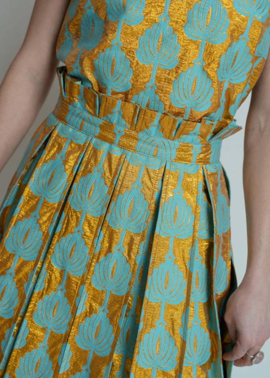  오디 미디 스커트 오데 팜 팬 스커트 풀 - ODEEH