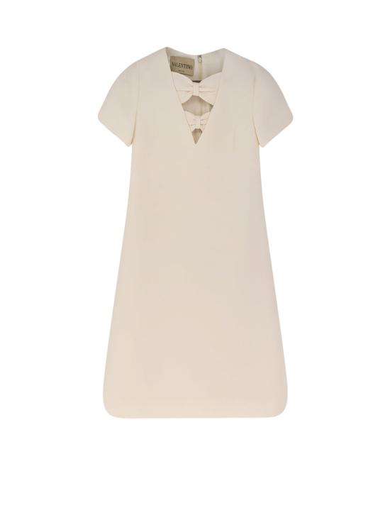  발렌티노 가라바니 숏 원피스 발렌티노 버진 울 & 실크 미니 드레스 아이보리