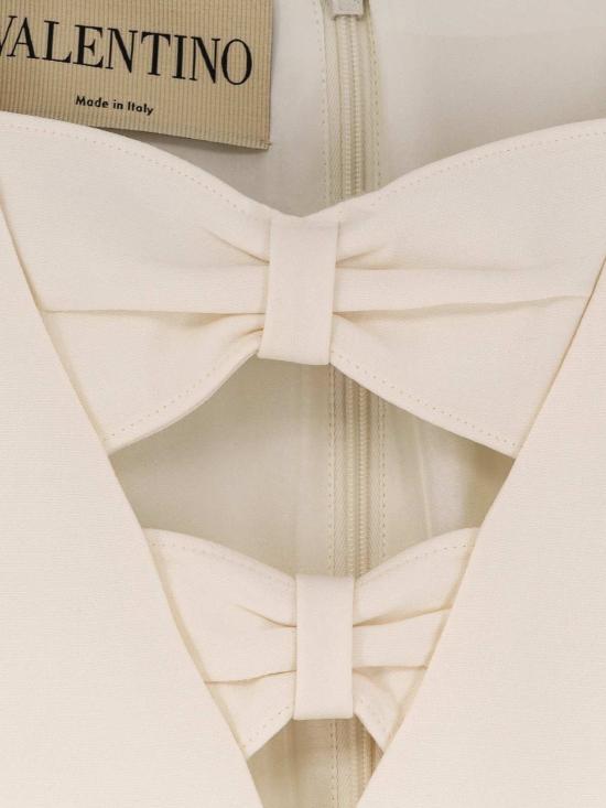  발렌티노 가라바니 숏 원피스 발렌티노 버진 울 & 실크 미니 드레스 아이보리 - VALENTINO GARAVANI