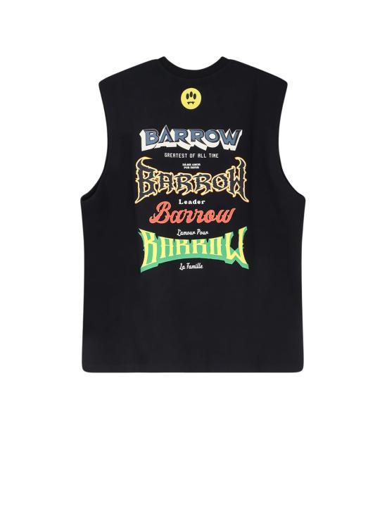  바로우 민소매 티셔츠 코튼 탱크탑 블랙 - BARROW