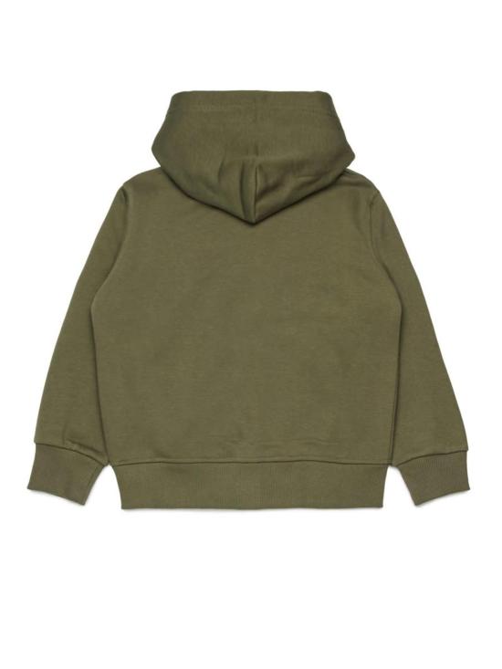  [키즈] 디젤 풀오버 로고가 있는 아동용 스웨트셔츠 (녹색) - DIESEL