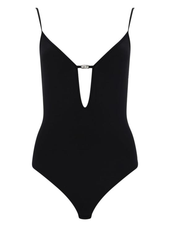  디젤 바디수트 티셔츠 Ufby 오벌 D 바디수트 블랙