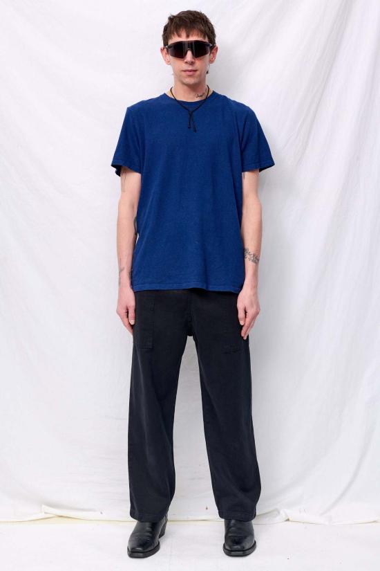  영메이븐 반팔 티셔츠 정메이븐 딥 인디고 헴프 바하 티 - JUNGMAVEN