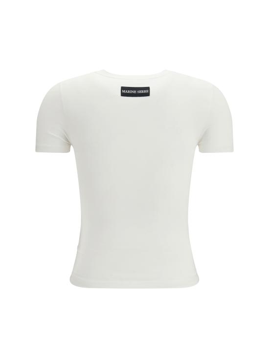 26SS 마린세르 반팔 티셔츠 WTT012ACJER0115 WH10 WHITE - MARINE SERRE