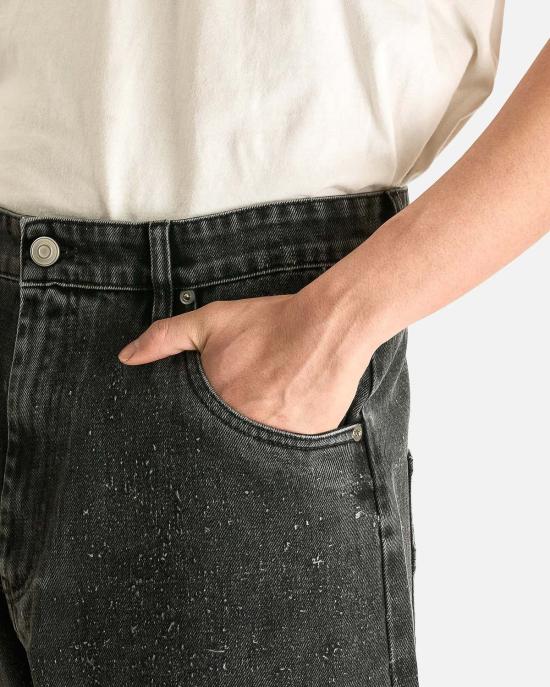  나마체코 데님 팬츠 Namacheko Edmund 핸드 필드 진 다크 그레이 - NAMACHEKO