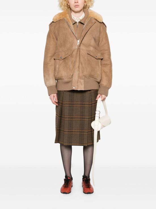 25FW 프라다 가죽 자켓 58A237 172LF0065 Beige - PRADA