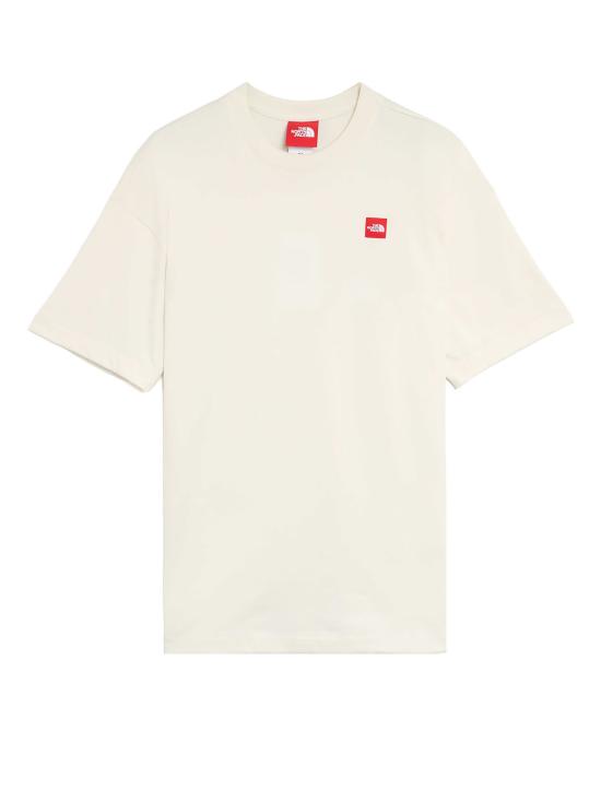  노스페이스 반팔 티셔츠 코튼 로고 패치 티셔츠 화이트