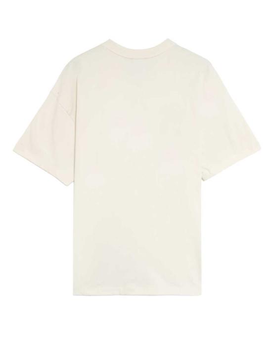  노스페이스 반팔 티셔츠 코튼 로고 패치 티셔츠 화이트 - NORTH FACE