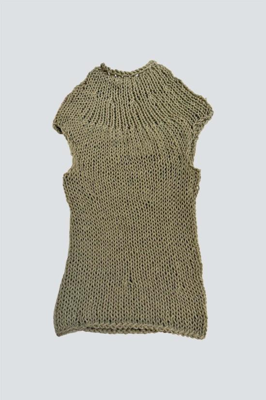  Synph17 반팔 티셔츠 그레이 니트 반팔 상의