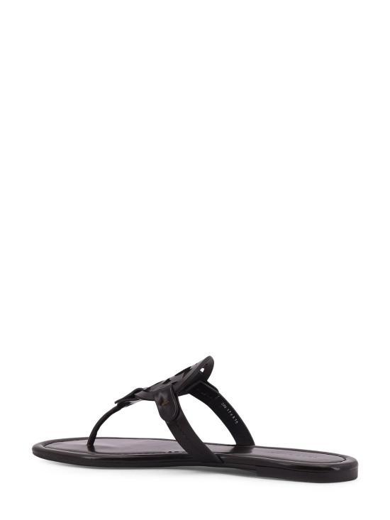  토리버치 뮬/슬리퍼 가죽 끈 샌들 코코아 - TORY BURCH