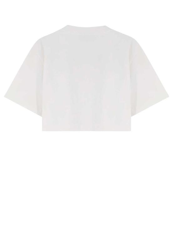  발렌시아가 반팔 티셔츠 코튼 티셔츠 화이트 - BALENCIAGA