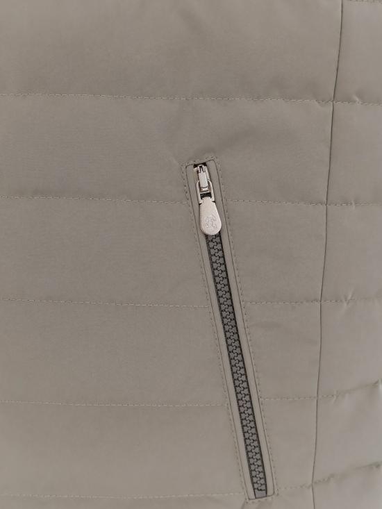  브루넬로 쿠치넬리 베스트 패딩 슬리브리스 재킷 뉴 카키 파나마 - BRUNELLO CUCINELLI