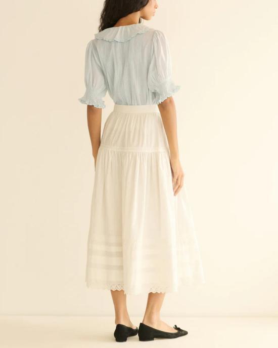  도엔 블라우스 앙리 탑 앨리스 블루 - DOEN