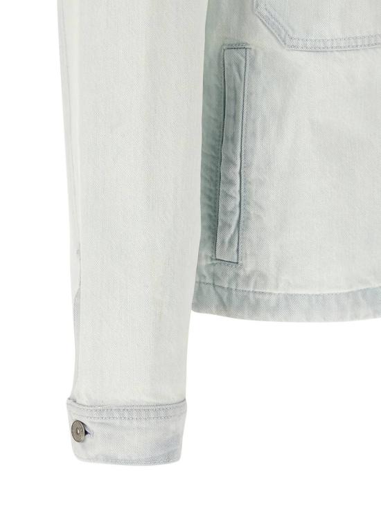  스톤 아일랜드 데님 자켓 데님 재킷 라이트 블루 - STONE ISLAND