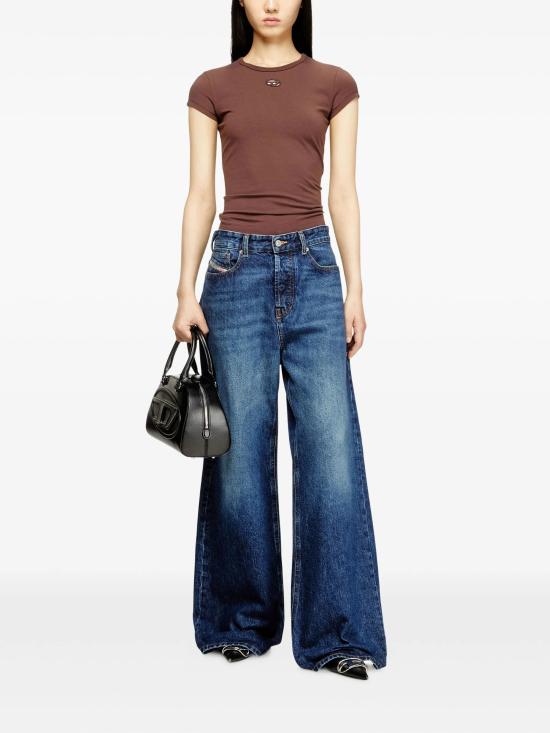 26SS 디젤 반팔 티셔츠 A199120AFAA61J BROWN - DIESEL