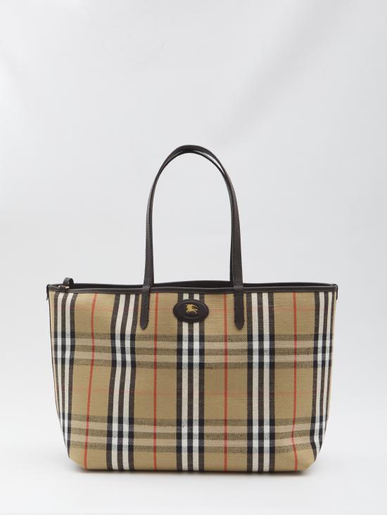 26SS 버버리 미디움 리버시블 블룸즈버리 토트백 8119598C1762 PEAT SAND - BURBERRY