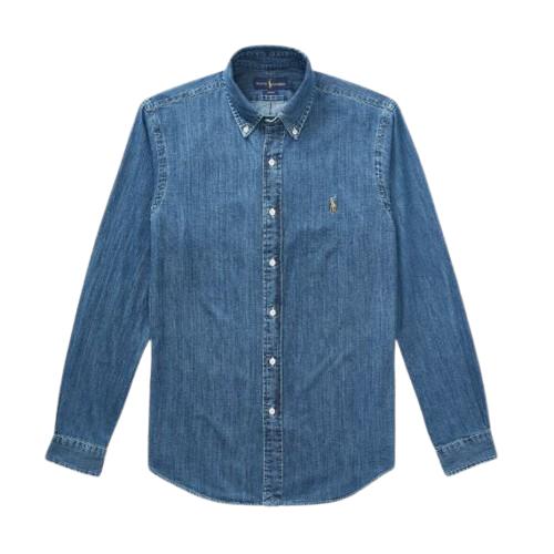 26SS 랄프 로렌 긴팔 셔츠 710548539001DENIM BLUE