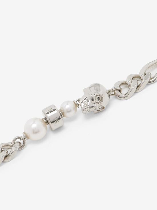 26SS 알렉산더 맥퀸 브레이슬릿 836792J16PA1906 PEARL CRY - ALEXANDER MCQUEEN
