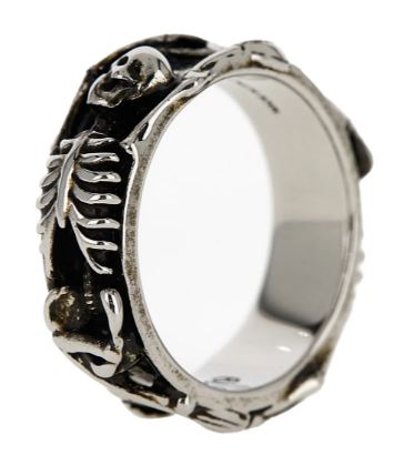 26SS 알렉산더 맥퀸 반지 855356J160Y0446 SILVER - ALEXANDER MCQUEEN