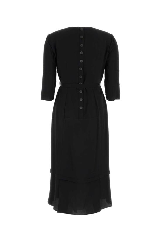 26SS 프라다 미디 원피스 P3R31RSOOO19EE F0002 BLACK - PRADA