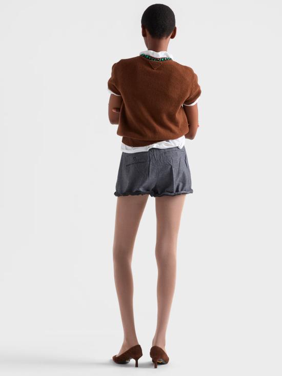 26SS 프라다 스트레이트 팬츠 P282JSOOO15DJ F0308 GREY - PRADA