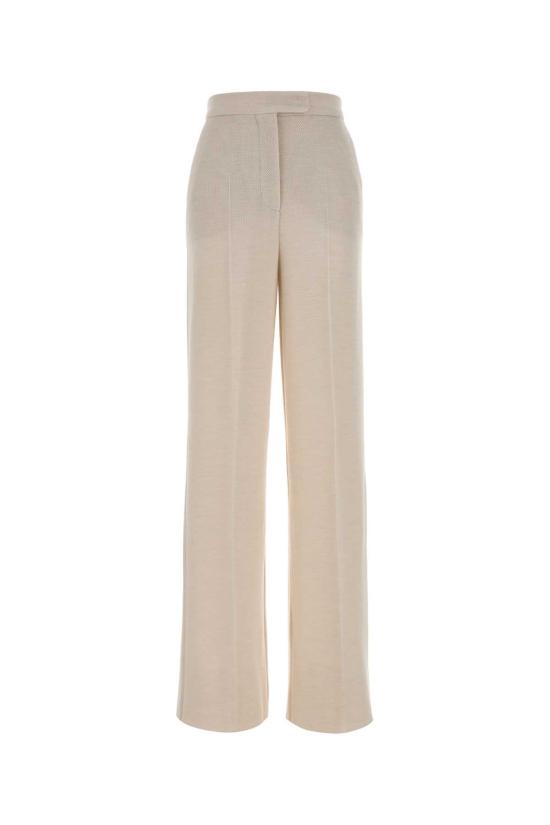 26SS 막스마라 스트레이트 팬츠 2611781031600 001 WHITE