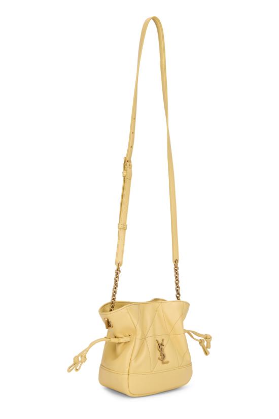 26SS 생로랑 램스킨 제이미 미니 숄더 파우치 859174AAB327555 Yellow - SAINT LAURENT