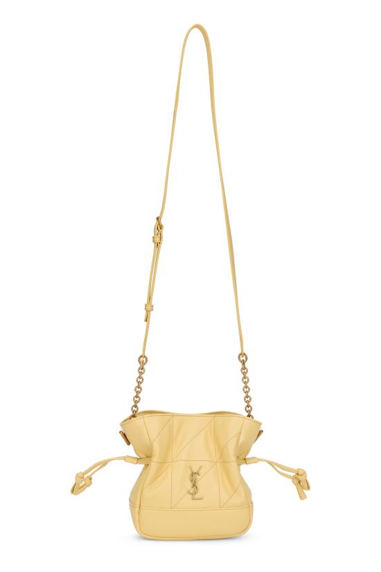 26SS 생로랑 램스킨 제이미 미니 숄더 파우치 859174AAB327555 Yellow - SAINT LAURENT