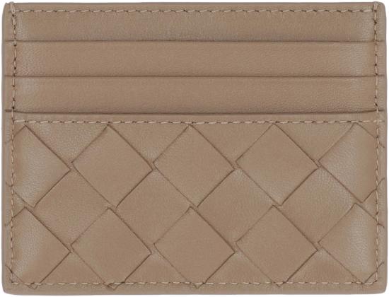  보테가베네타 인트레치아토 크레딧 카드 케이스 796324VCPP32355 mud - BOTTEGA VENETA