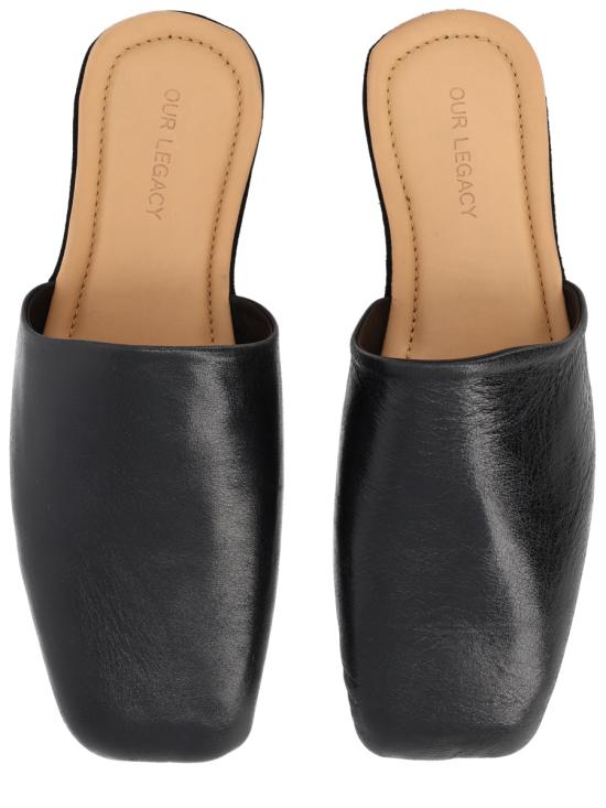 26SS 아워레가시 컬랩싱 컨설턴트 레이스업 슈즈 A2257CSSSOMBRESATINBOVINE black - OUR LEGACY