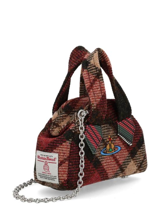 26SS 비비안웨스트우드 해리스 트위드 울 아카이브 미니 핸드백 4703000KWW018DH201 Multicolor - VIVIENNE WESTWOOD